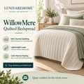 LUNIVAREHOME™ WillowMere Quilted Bedspread