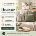 LUNIVAREHOME™ HavenArc Textured Cushion Cover Set