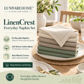 LUNIVAREHOME™ LinenCrest Everyday Napkin Set