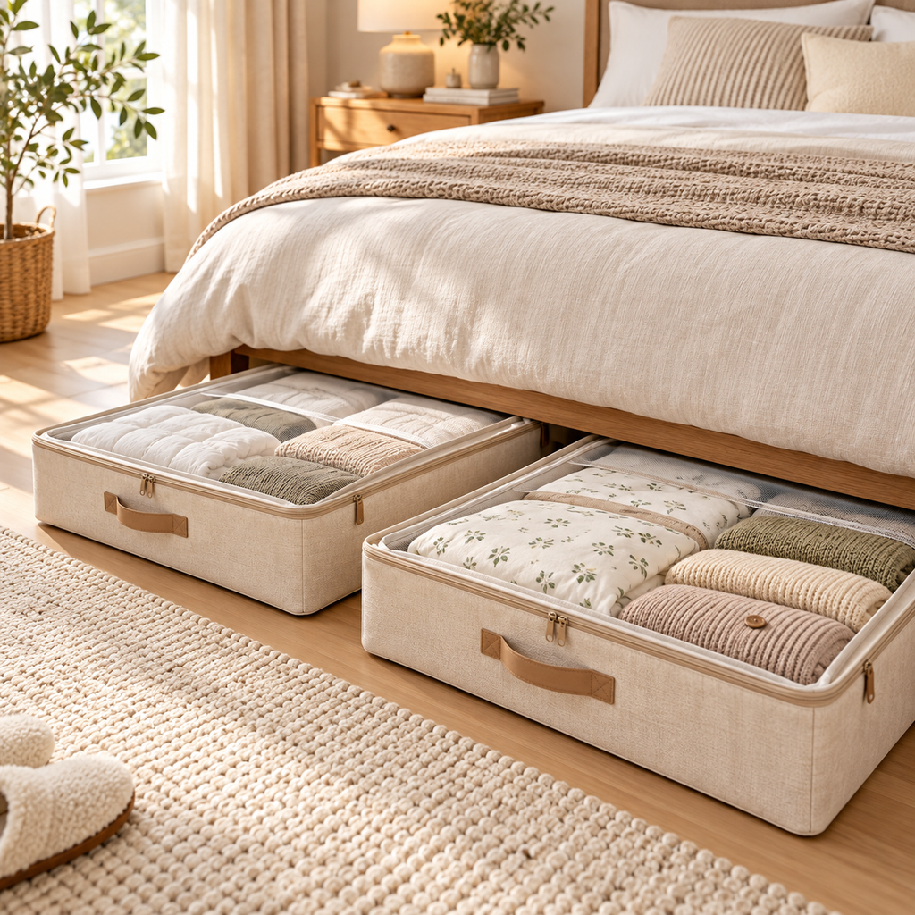 LUNIVAREHOME™ CalmNest Underbed Storage Bag Set