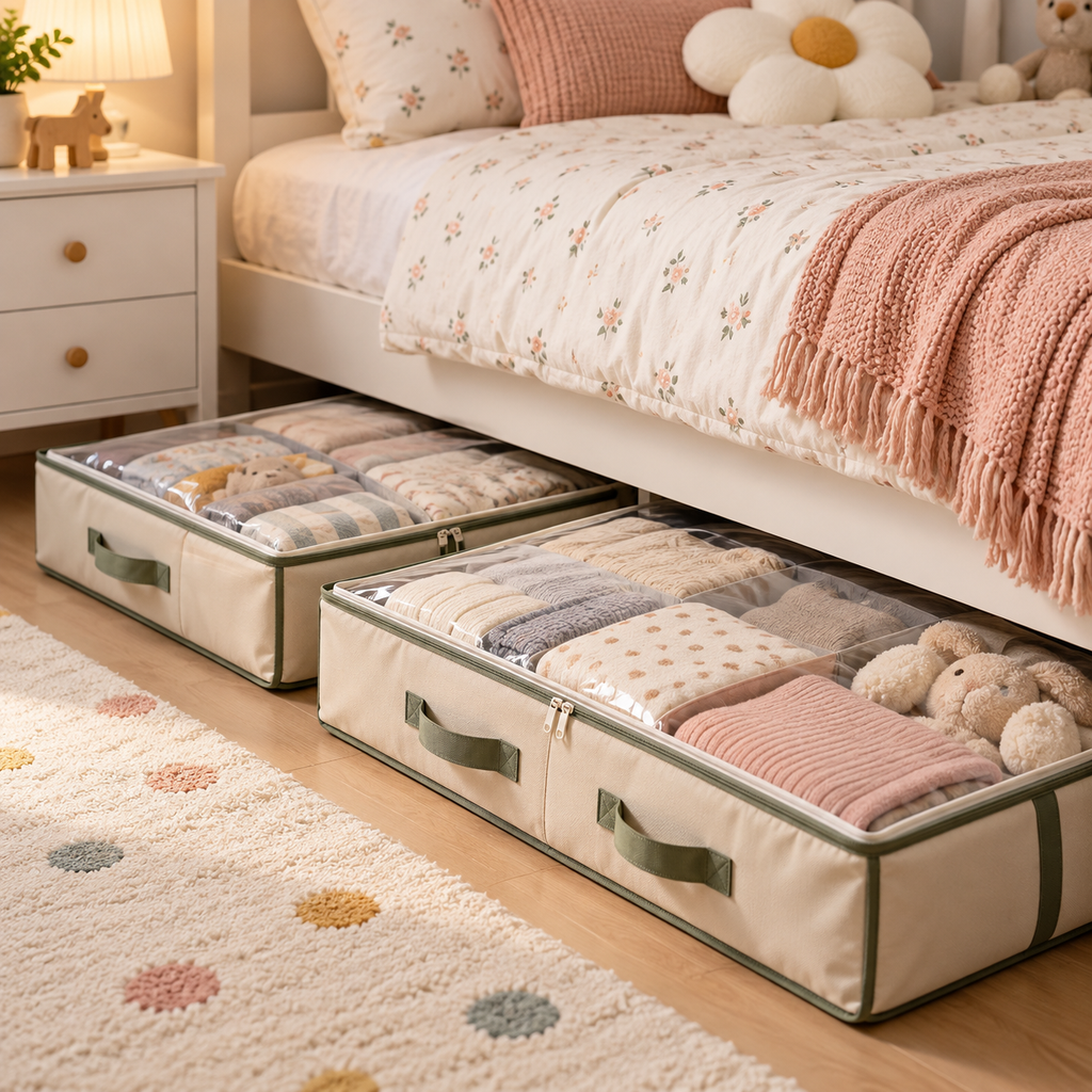 LUNIVAREHOME™ CalmNest Underbed Storage Bag Set