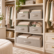 LUNIVAREHOME™ ClosetBloom Fabric Storage Box Set