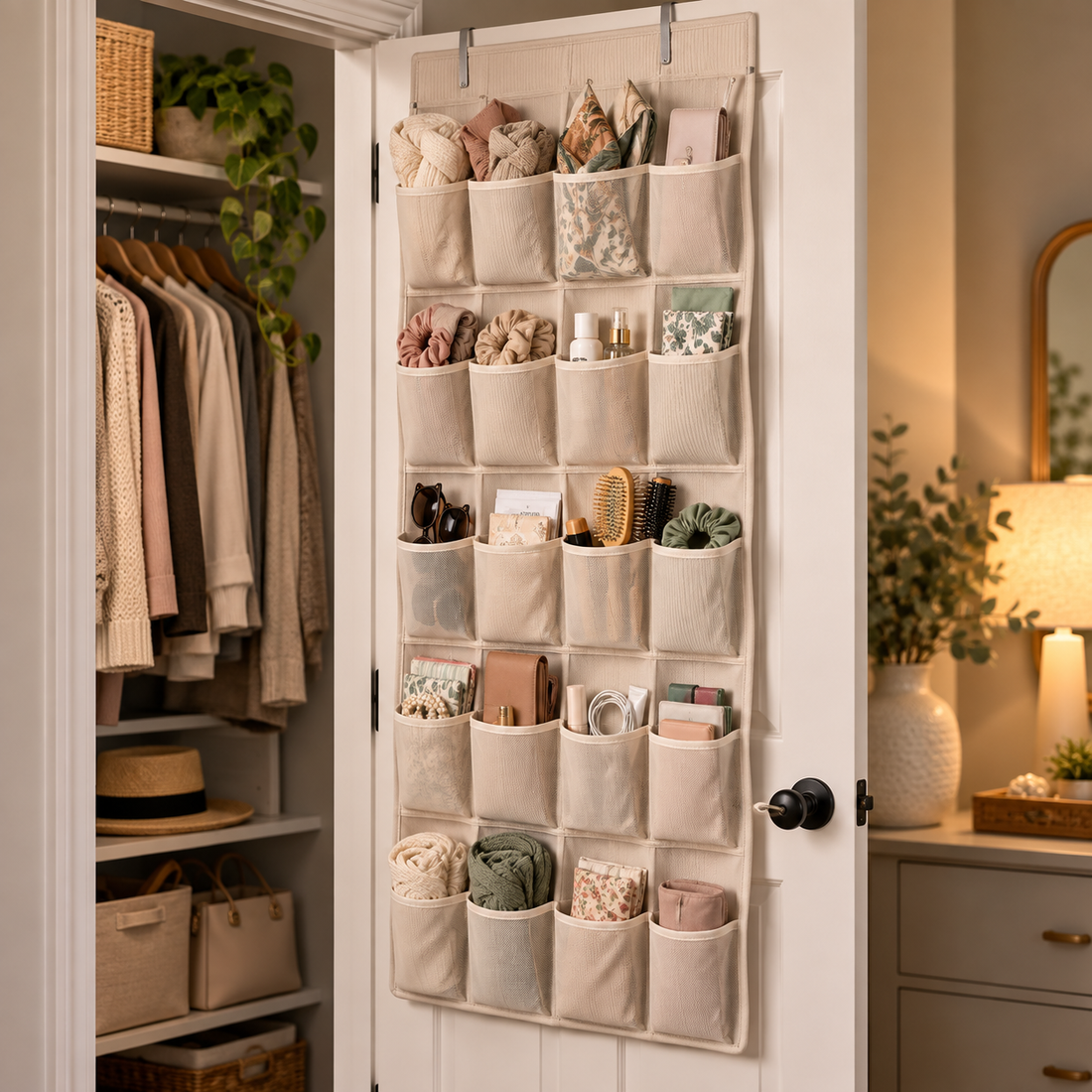 LUNIVAREHOME™ DoorMere Hanging Pocket Organizer