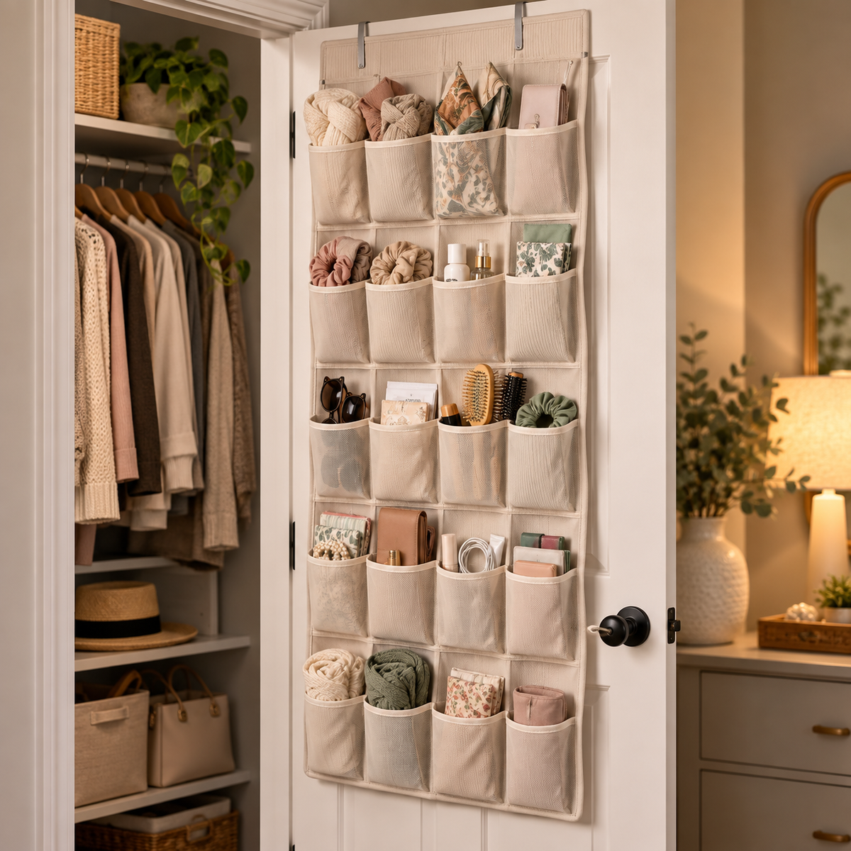 LUNIVAREHOME™ DoorMere Hanging Pocket Organizer
