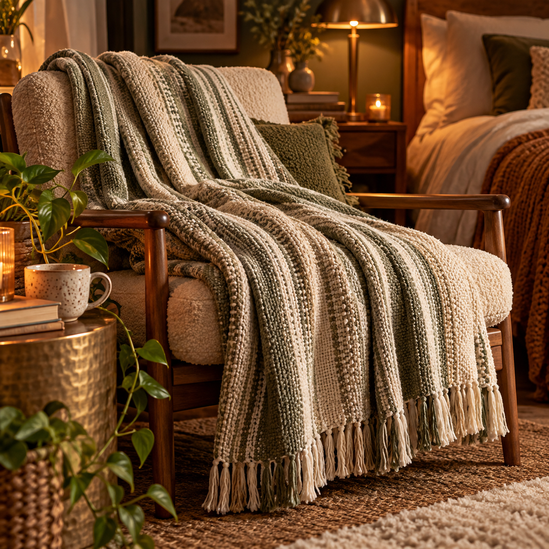 LUNIVAREHOME™ DriftWeave Sofa Throw