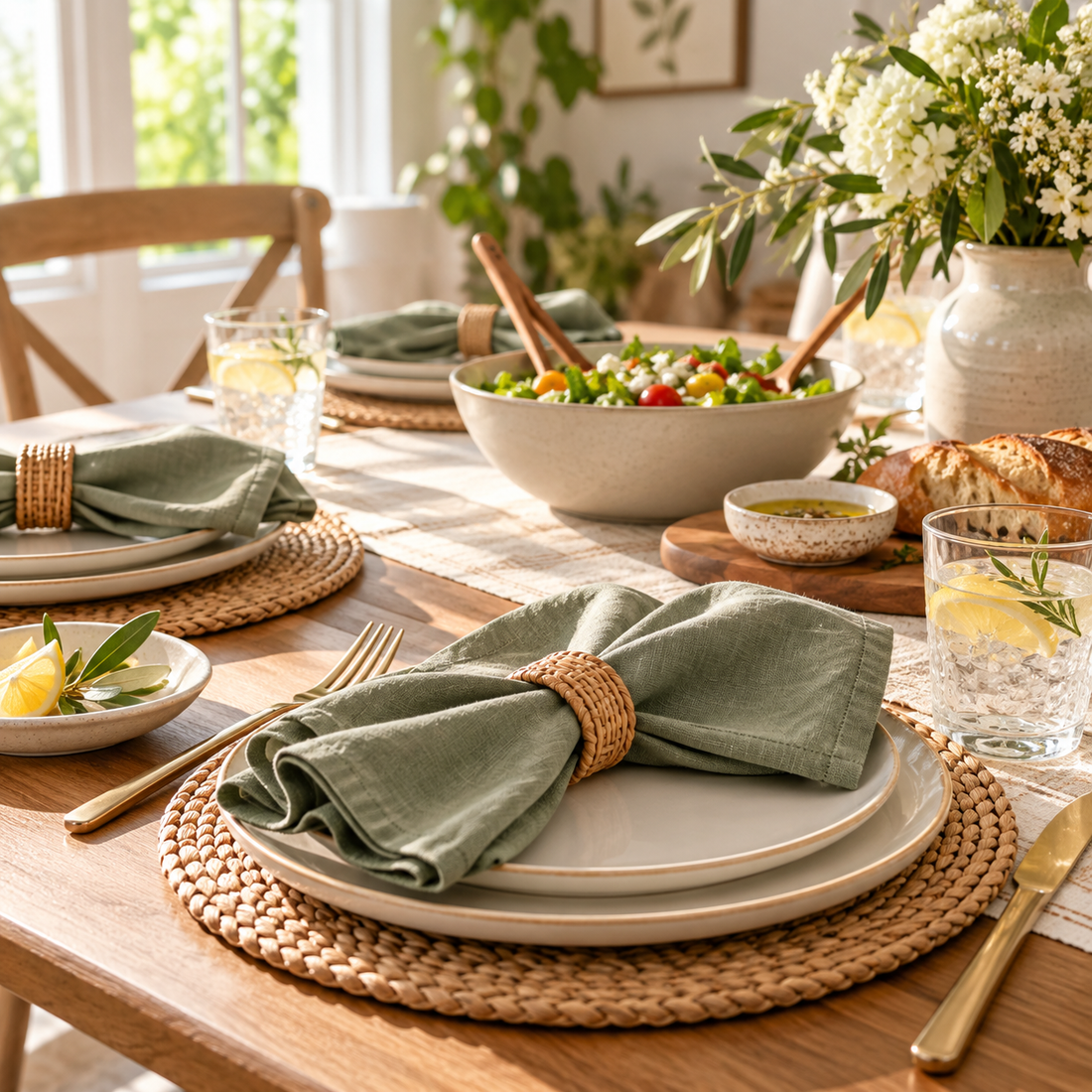 LUNIVAREHOME™ LinenCrest Everyday Napkin Set