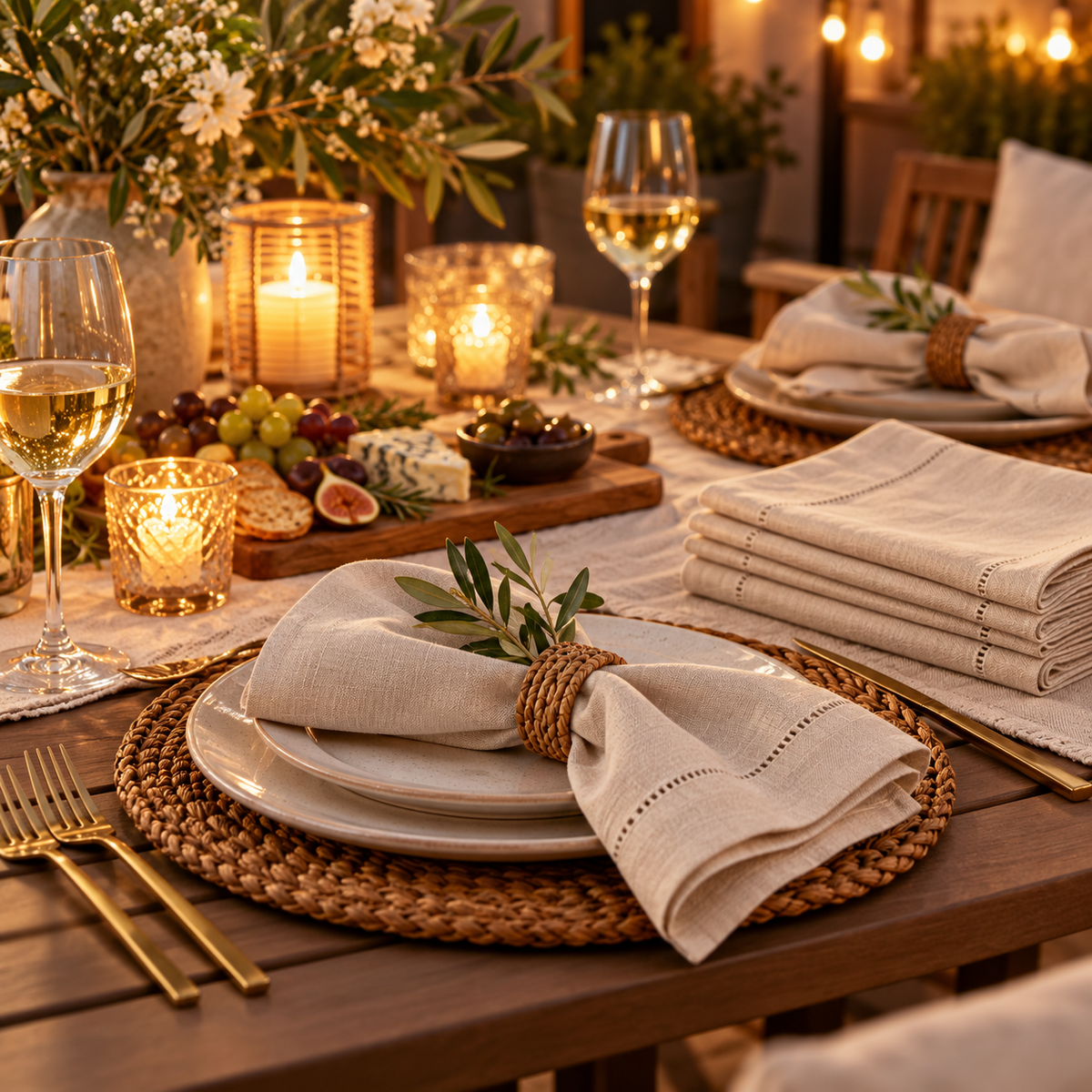 LUNIVAREHOME™ LinenCrest Everyday Napkin Set