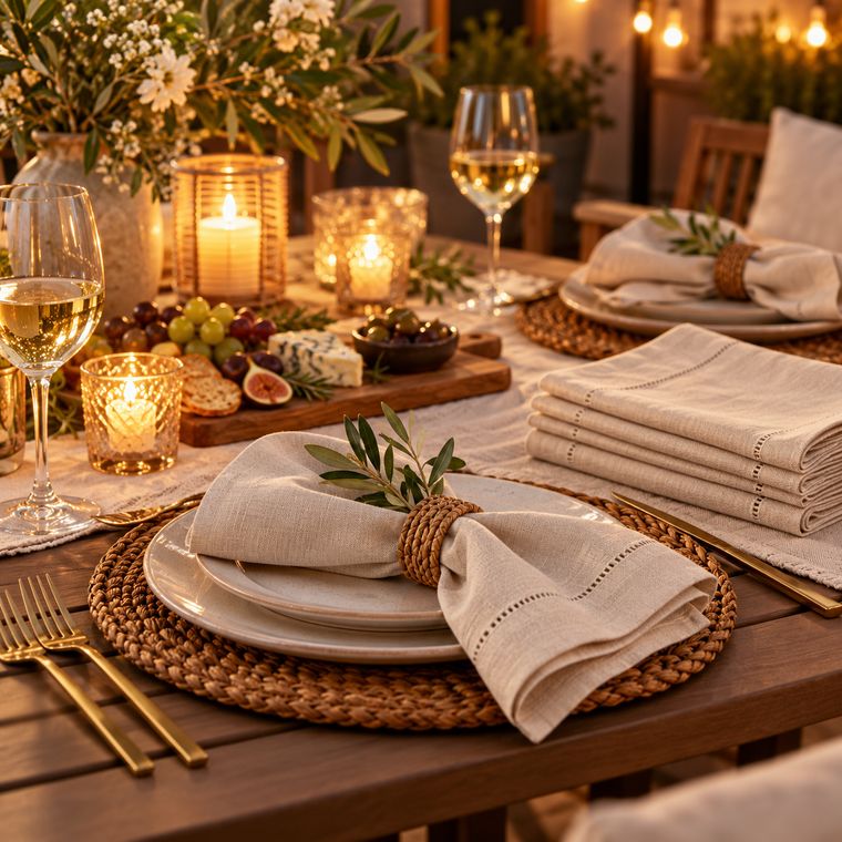 LUNIVAREHOME™ LinenCrest Everyday Napkin Set