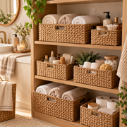 LUNIVAREHOME™ PantryVale Woven Storage Basket Set
